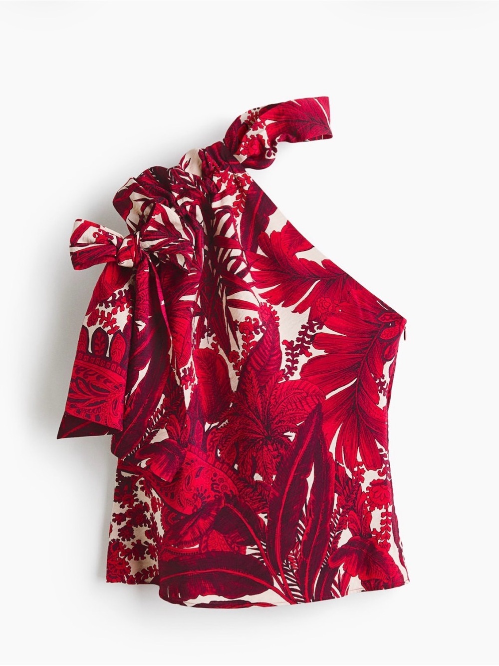 H&M
STRAP-DETAIL ONE-SHOULDER TOP Red - Picture 2 of 6